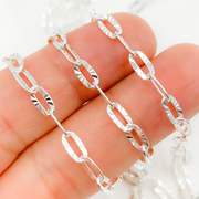 Diamond Cut Oval Link Chains